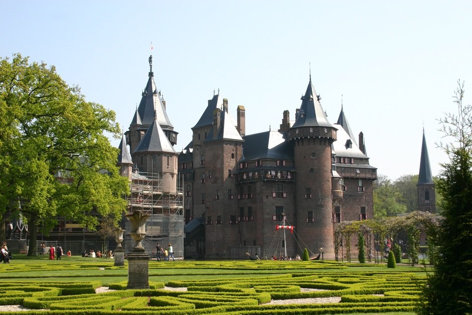 ancient castle in the park