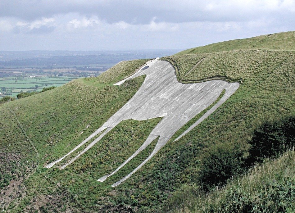 landscape of the white horse hill