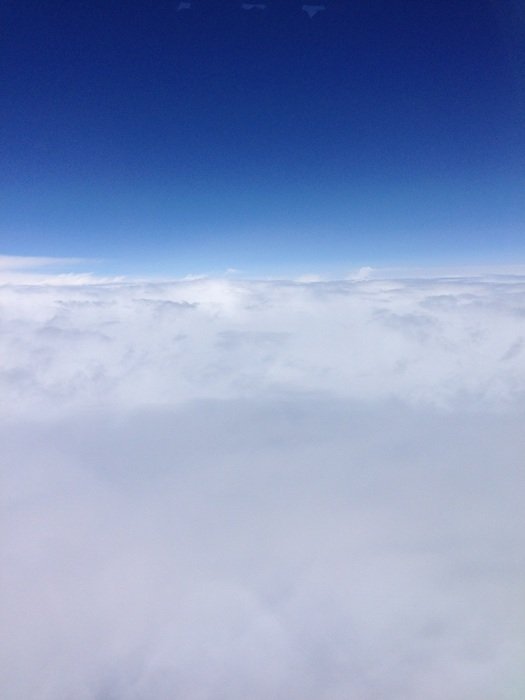 view above the clouds