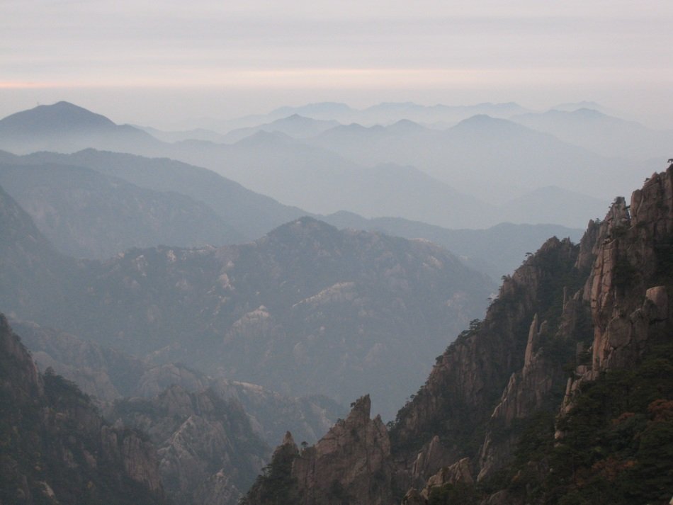 Landscape With The Sunset On The Mountains