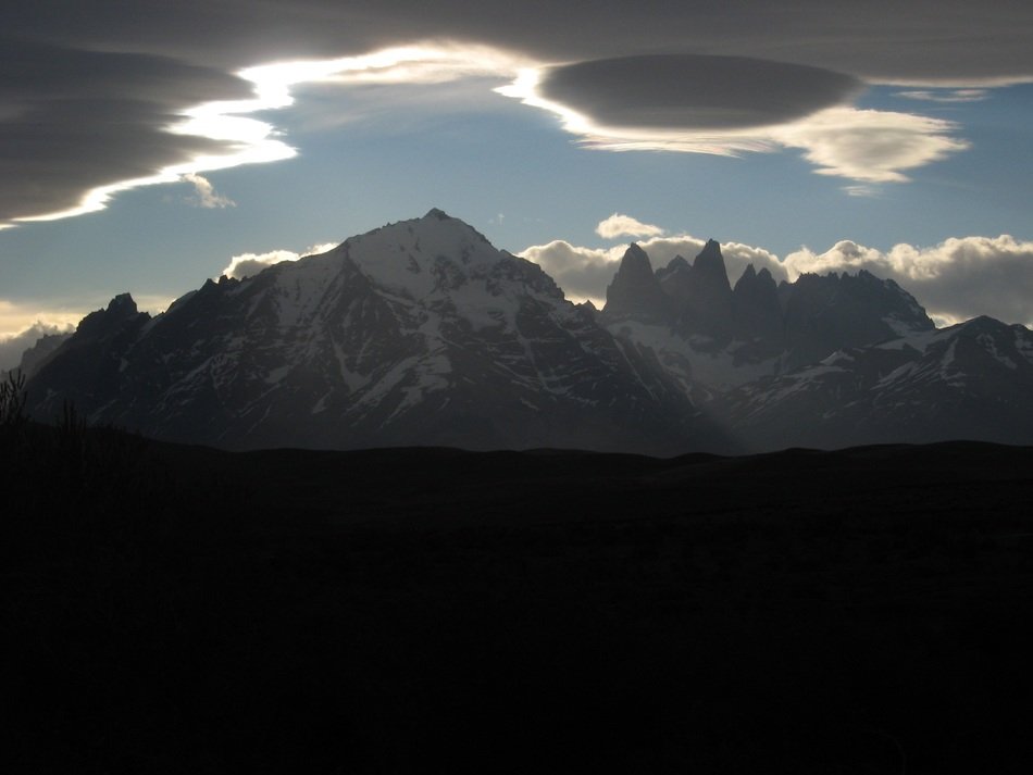 thick clouds over Torres del Paine