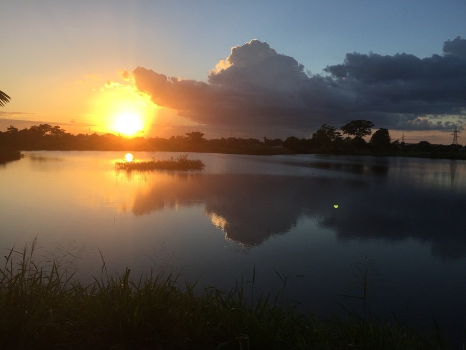 Landscape of laguna in Mexico