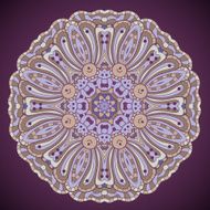 Vector seamless texture background with abstract flowers N4