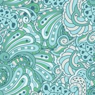 Vector seamless texture background with abstract flowers N5