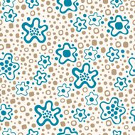 Seamless backdrop with flowers summer pattern
