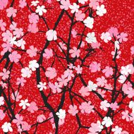 Spring theme floral background