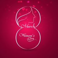 Beautiful women&#039;s day colorful background stylish holiday vector