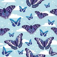 seamless pattern with butterflies N38