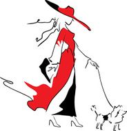 Beautiful fashion woman silhouette N2