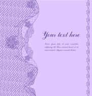 violet vintage lacy border N2