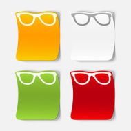 realistic design element glasses N24