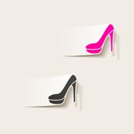 realistic design element shoe N18