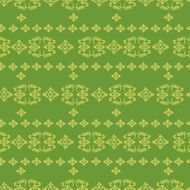Seamless pattern on green background