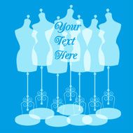 vector vintage tailor&#039;s mannequin with size measurements N2