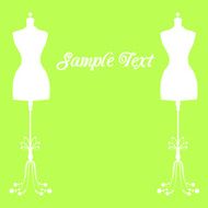 vector vintage tailor&#039;s mannequin with size measurements N3