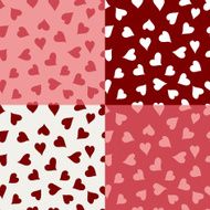 seamless textures of hearts Valentine&#039;s day