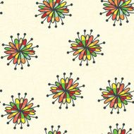 color flower and neutral beige background