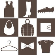 Clothes icon set N2