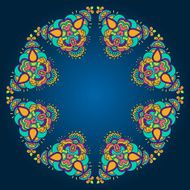Vector round ornament