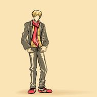 Fashionable man