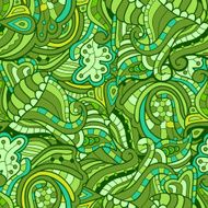 Vector seamless texture background with abstract flowers N11