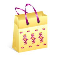 shopping bag with easter motive