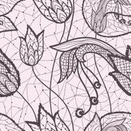Flower lacy seamless background N17