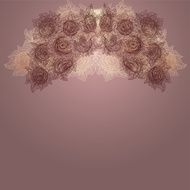 Vector floral decorative background N11