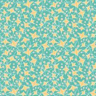 Seamless Abstract Yellow Flower N2