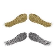 abstract vintage mustaches