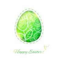 Easter Egg card with flower