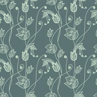 Flower lacy seamless background N18