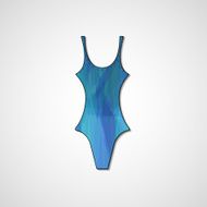female swimsuit isolated on white background N38