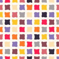 Abstract seamless pattern with colorful squares