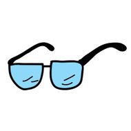 glasses black eye eyeglasses sunglasses fashion optical illustra