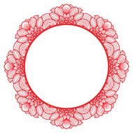 floral frame N41