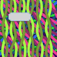 Stripe pattern with Label for Text Vector