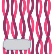 Stripe pattern with Label for Text Vector N5