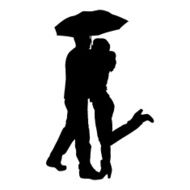 Vector Silhouette Of People N235