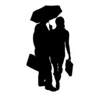 Vector Silhouette Of People N236
