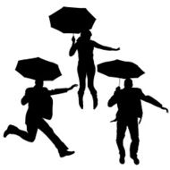 Vector Silhouette Of People N240