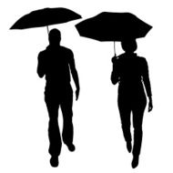 Vector Silhouette Of People N247