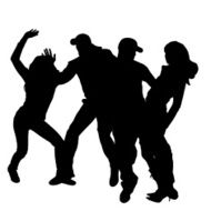 Vector Silhouette Of People N248