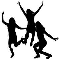 Vector Silhouette Of People N251