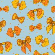 Bow-tie collection seamless pattern