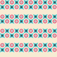 Seamless pattern in retro colors