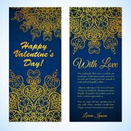 Vector Valentine&#039;s day lacy paper heart greeting card N4