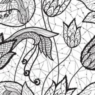 Flower lacy seamless background N20