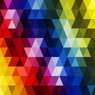 Vector retro pattern of geometric shapes Colorful mosaic backdr