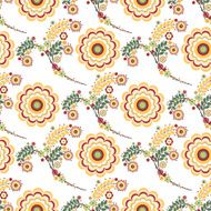 flowers vector abstract seamless pattern endless floral background N2